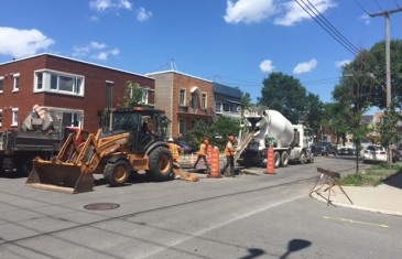 Le party est terminé pour le mini chantier