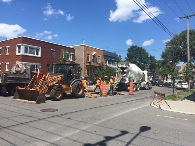 Le party est terminé pour le mini chantier