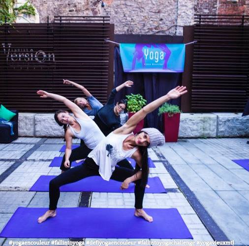 Du yoga dans un restaurant à Montréal