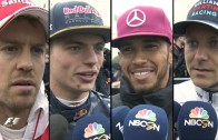 Lewis Hamilton, Sebastian Vettel, Valtteri Bottas, Nico Rosberg, Daniel Ricciardo, Max Verstappen et Carlos Sainz commentent le Grand Prix du Canada 2016