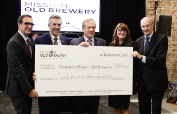 Montant record pour la Mission Old Brewery à Montréal