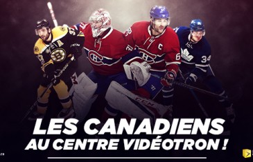 Les Canadiens disputeront deux matchs au Centre Vidéotron à Québec