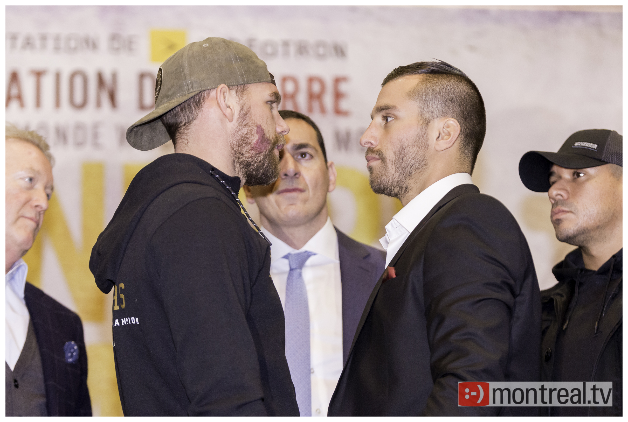 Lemieux vs Saunders: photos de la conférence de presse