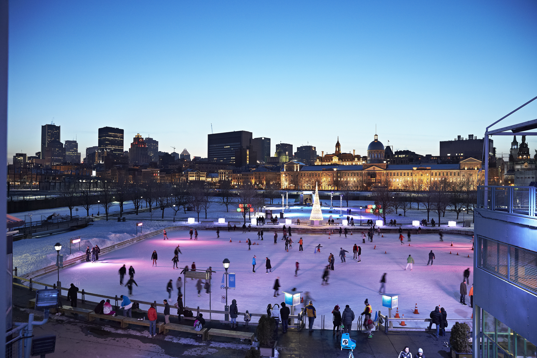 La patinoire du Vieux-Port ouvre ce week-end à Montréal