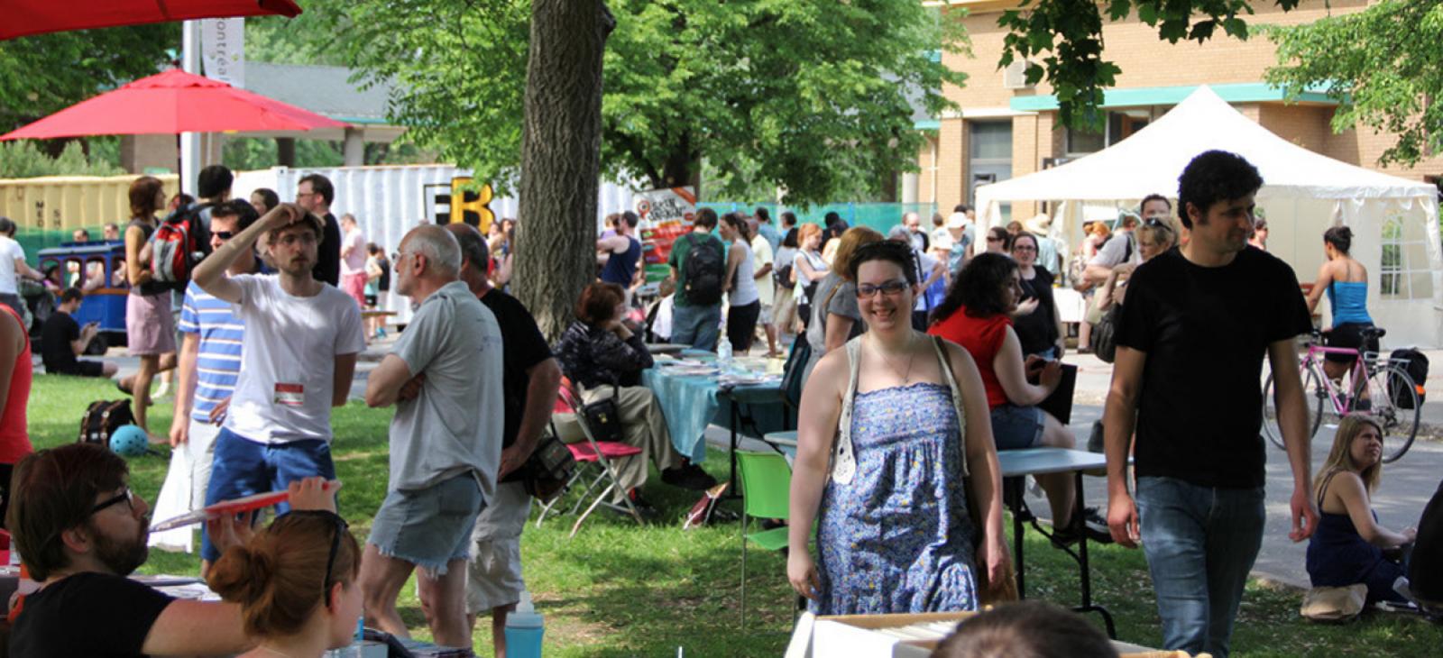 Le Festival BD de Montréal au coeur du parc La Fontaine