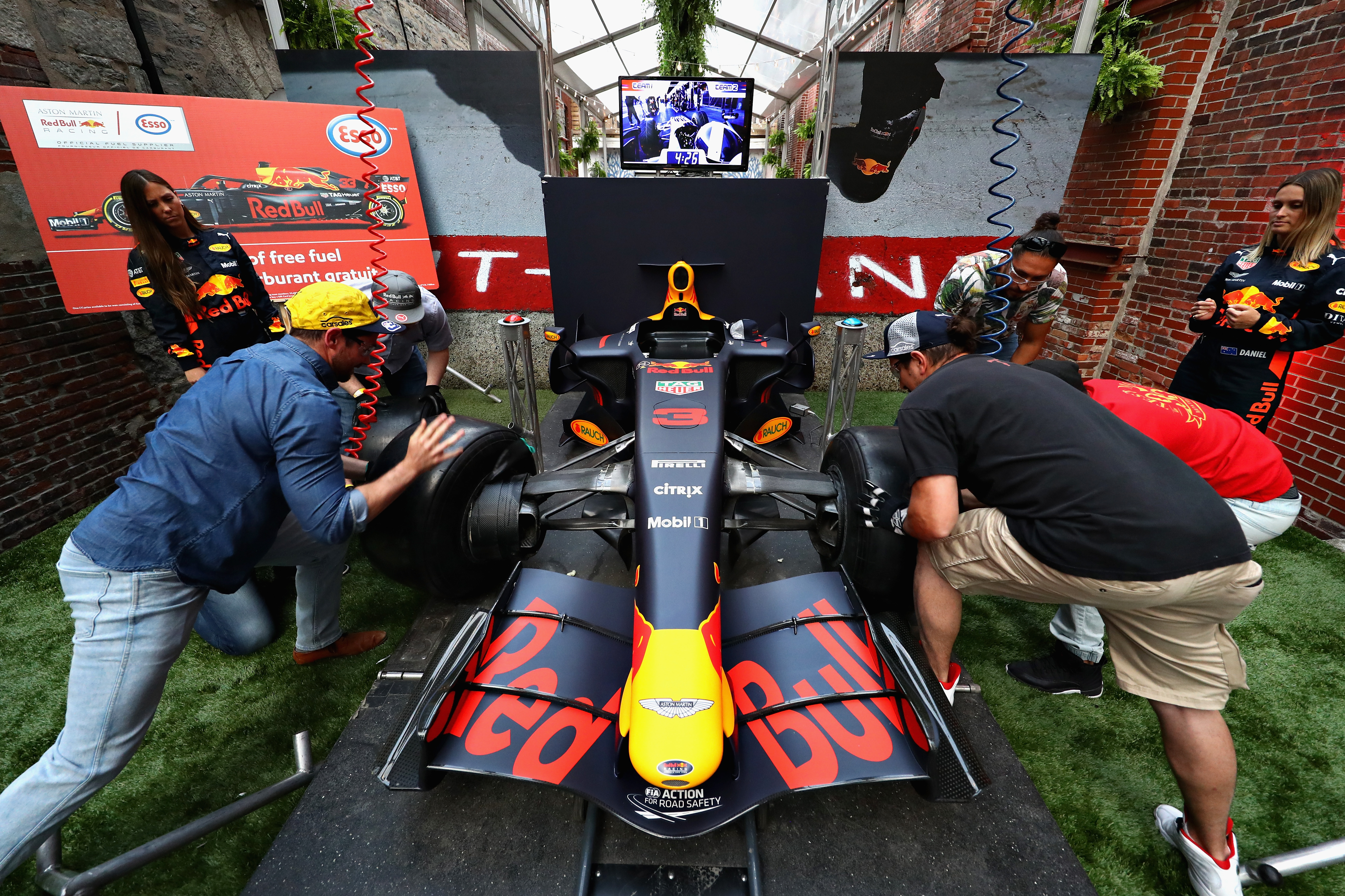 during previews ahead of the Canadian Formula One Grand Prix at Circuit Gilles Villeneuve on June 6, 2018 in Montreal, Canada.