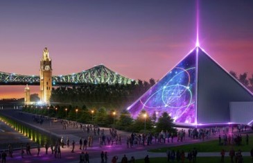 Guy Laliberté installe deux pyramides pour un spectacle dans le Vieux-Port de Montréal