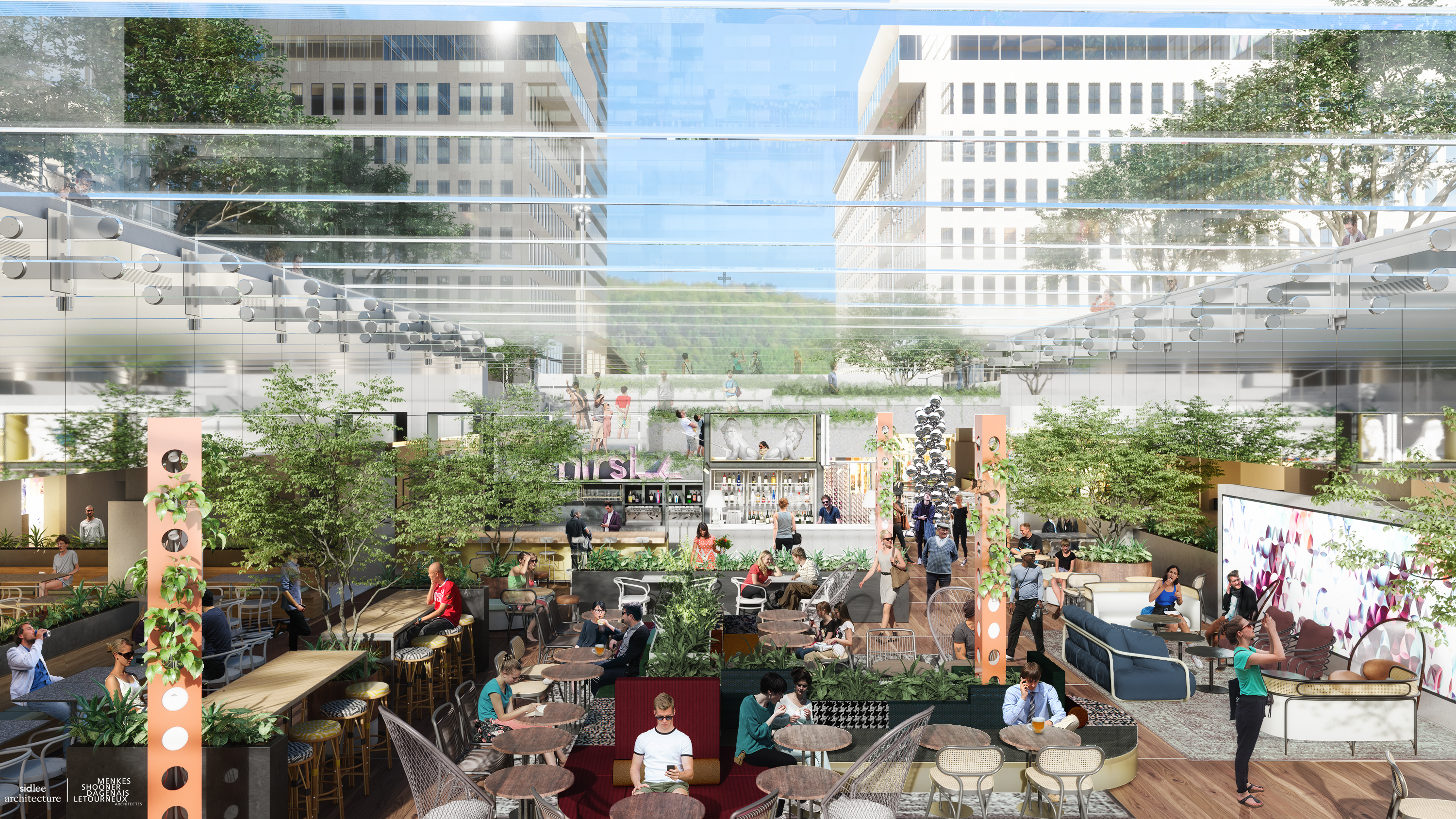 Le Cathcart Restaurants et Biergarten dévoile les restos de son impressionnant food hall à Montréal