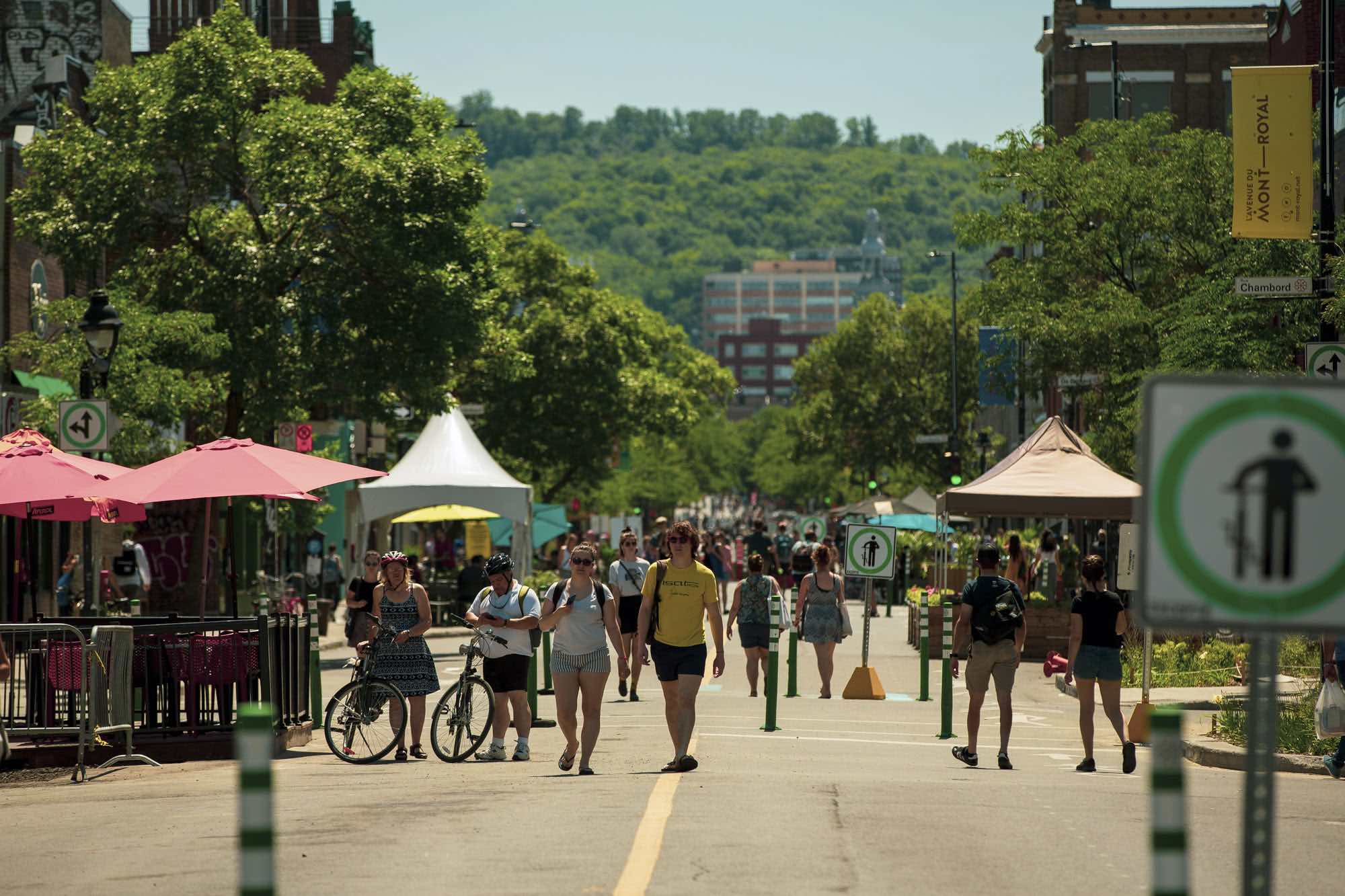 L’Avenue du Mont-Royal sera piétonne pour l’été à partir du 21 juin