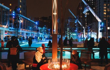 Vidéo et photos | Patiner au centre-ville dans le cadre du festival Montréal en Lumière