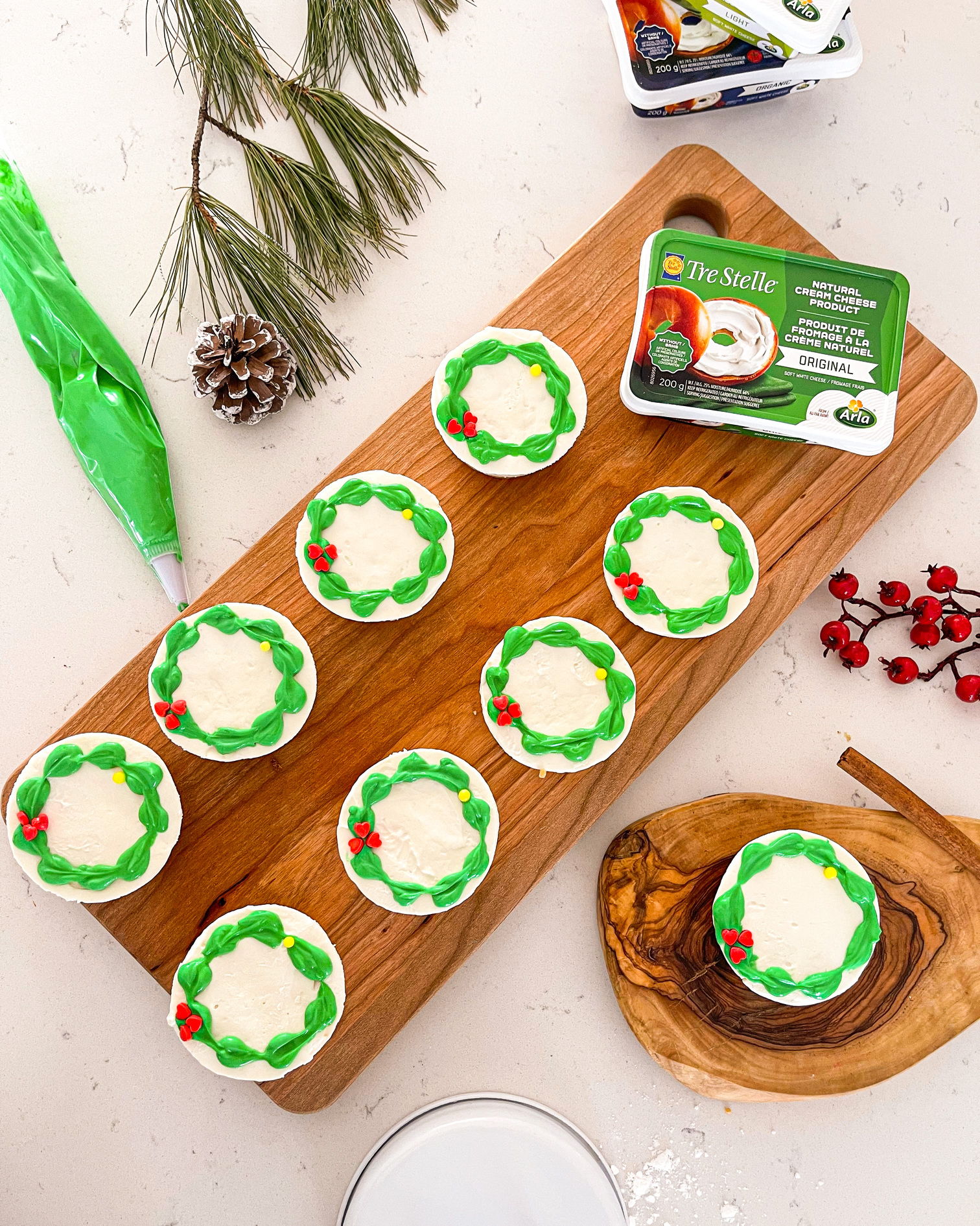 Recette de minis cheesecakes de Noël