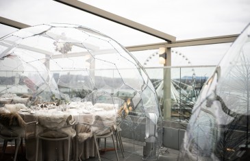 Une terrasse d’hiver sur le toit de l’Hôtel William Gray dans le Vieux-Montréal