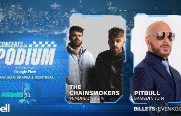 Chainsmokers et Pitbull en spectacle au Parc Jean-Drapeau pendant le Grand Prix à Montréal